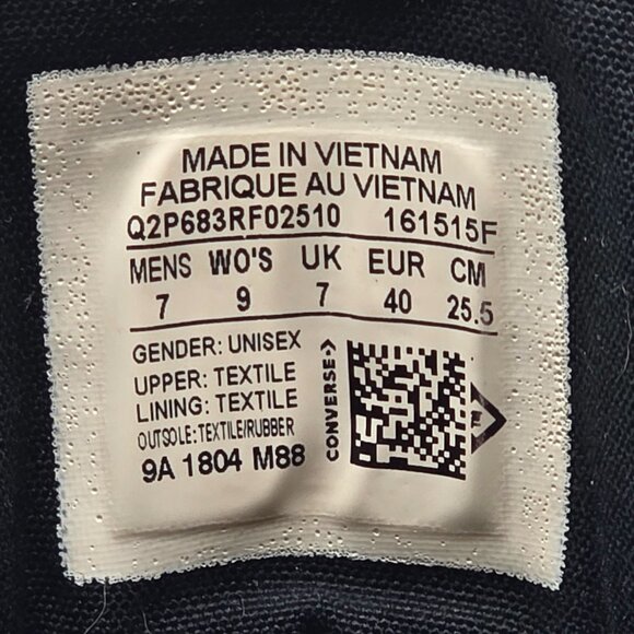 Converse All Star Womens Size 9 Gray High Top Sneakers Classic Casual Canvas - Picture 6 of 13